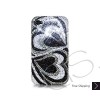 Duo Hearts Swarovski Crystal Bling iPhone Cases 