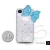 IBBON 3D Swarovski Crystal Bling iPhone Cases - BLUE