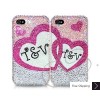 Lover's Personalized Swarovski Crystal Bling iPhone Cases 
