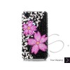 Twin Floral Swarovski Crystal Bling iPhone Cases 