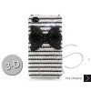 Stripe Bow 3D Swarovski Crystal Bling iPhone Cases