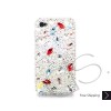 Diamond Scattered Swarovski Crystal Bling iPhone Cases  - White