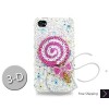 Lollipop Swarovski Crystal Bling iPhone Cases  - Pink