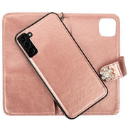 Handmade Detachable Bling Pink Flower Samsung S23 Plus