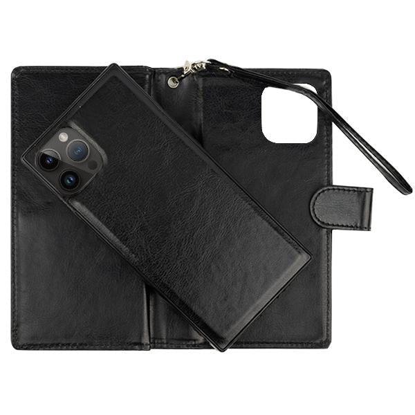 Detachable Wallet Black IPhone 15 Pro Max