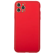 Leather Style Red Gold Case IPhone 15 Pro Max