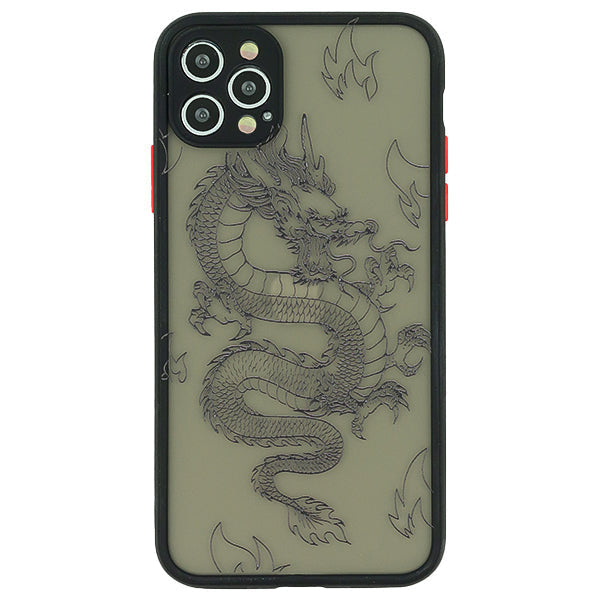 Dragon Clear Black Case Iphone 15 Pro Max