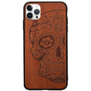 Skull Real Wood Iphone 15 Pro Max