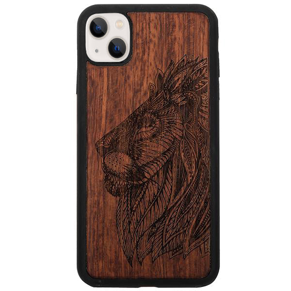 Real Wood Lion Iphone 15