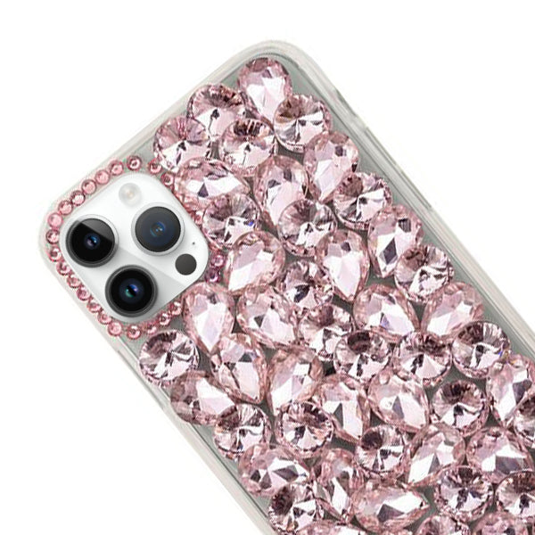 Handmade Bling Pink Case IPhone 15 Pro