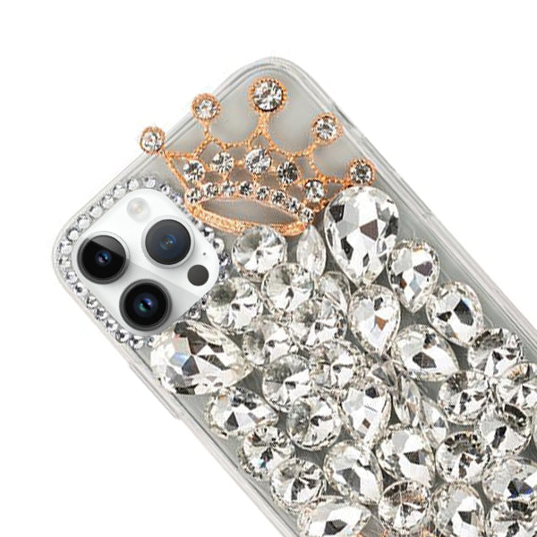 Handmade Bling Silver Fox Case IPhone 15 Pro