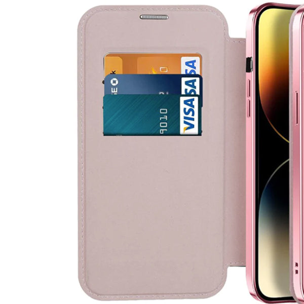 Magsafe Slim Wallet Case IPhone 14 Plus Rose Gold