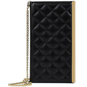 Quilted Crossbody Wallet Purse Black for Iphone 14 Pro