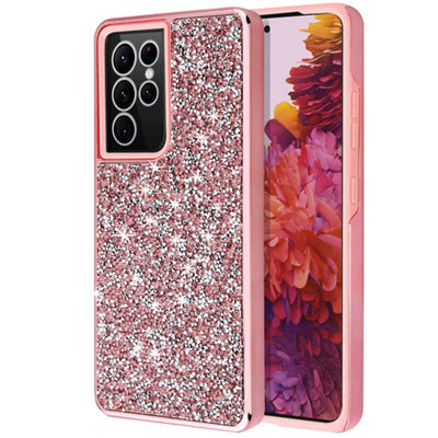 Hybrid Bling Case Pink Samsung S23 Ultra