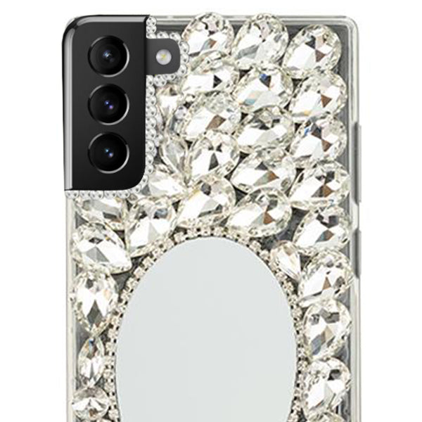 Handmade Mirror Silver Case Samsung S23 Plus