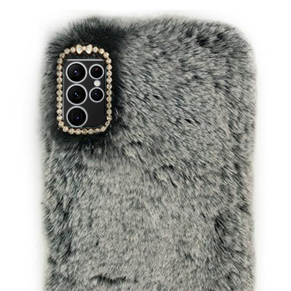 Fur Grey Case Samsung S23 Ultra