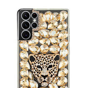 Handmade Cheetah Gold Bling Case Samsung S23 Ultra
