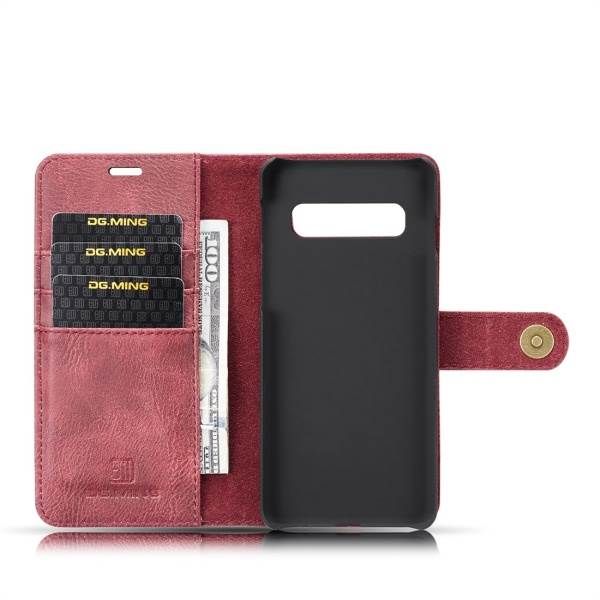 Detachable Ming Wallet Burgandy Samsung S10 Plus - icolorcase.com