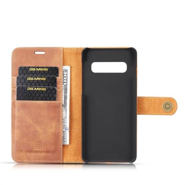 Detachable Ming Wallet Brown Samsung S10 - icolorcase.com