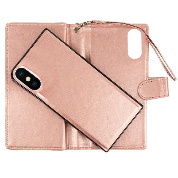 Detachable Wallet Rose Gold Iphone 10/X/XS