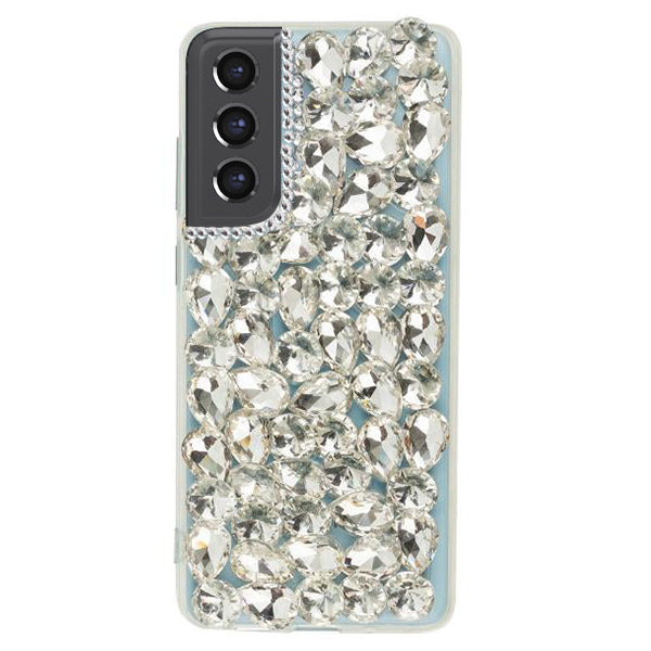 Handmade Bling Silver Case Samsung S21 FE