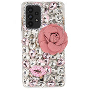 Handmade Bling Pink Flower Case Samsung A53 5G