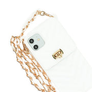 CrossBody Silicone Pouch White Iphone 12 Mini