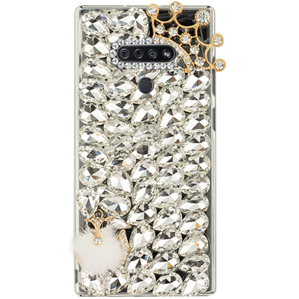 Handmade Bling Fox Silver Case Samsung K51