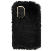 Fur Case Black Samsung A53 5G