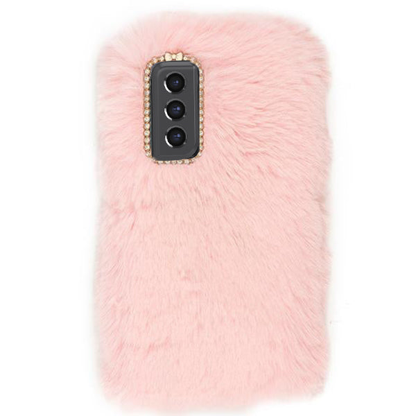 Fur Case Light Pink Samsung S21 FE