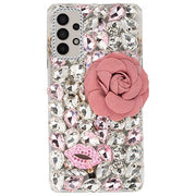 Handmade Bling Pink Flower Case Samsung A32 5G