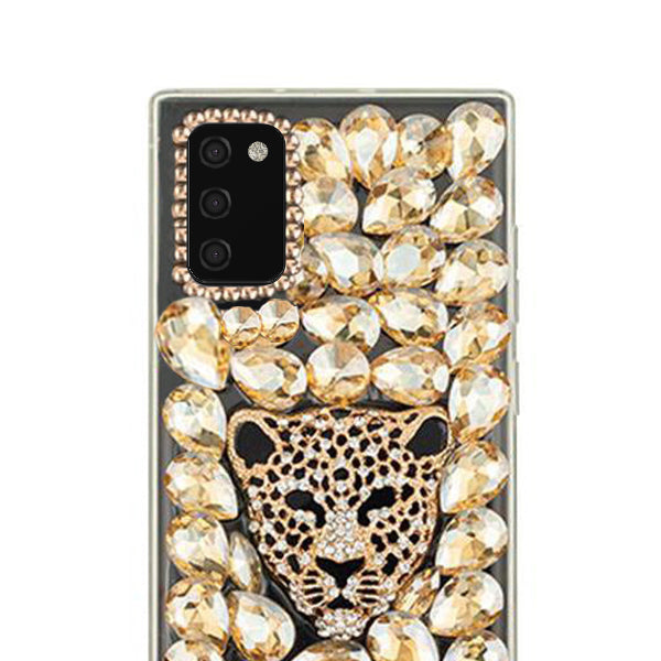 Handmade Cheetah Gold Bling Case Samsung A0S2