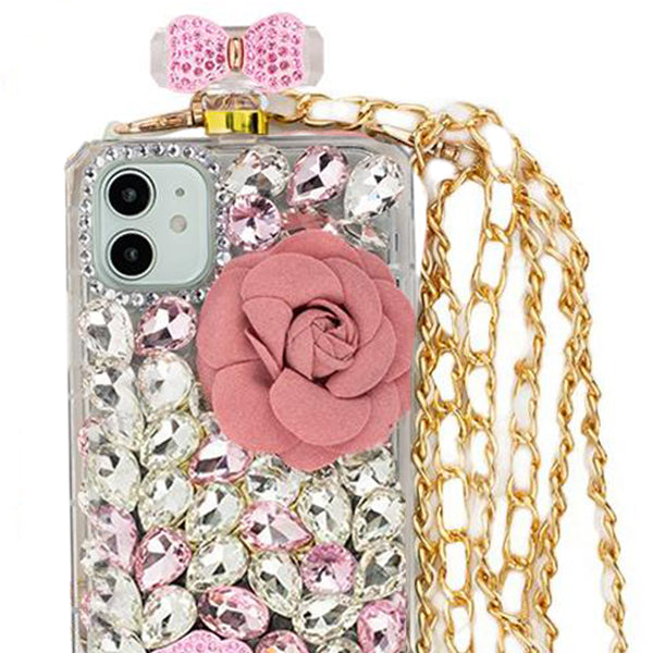 Handmade Bling Pink Flower Case Iphone 11