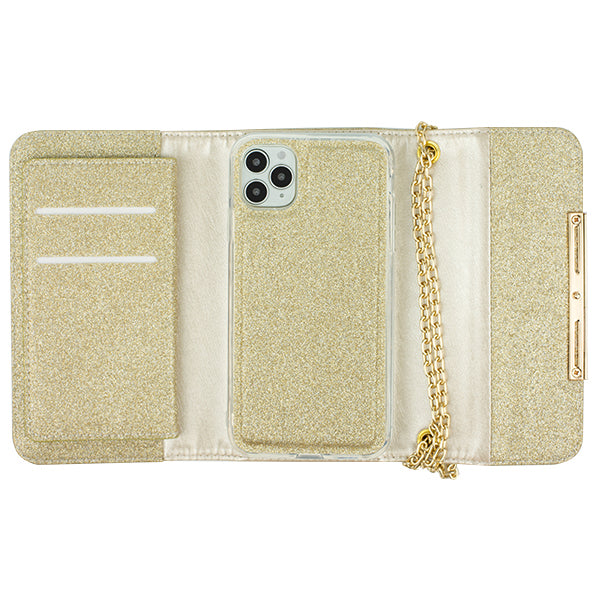 Glitter Detachable Purse Gold Iphone 11 Pro Max