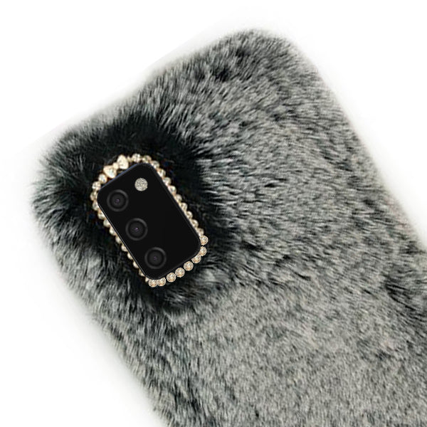 Fur Case Grey Samsung A0S2