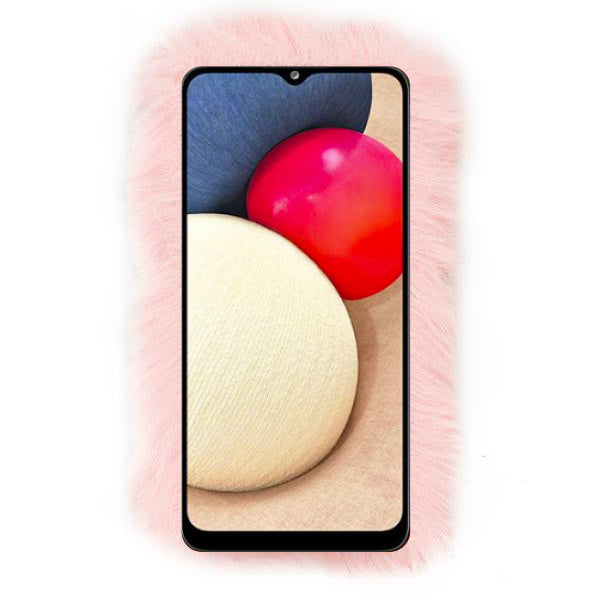 Fur Case Light Pink Samsung A0S3