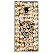 Handmade Cheetah Bling Gold Case Samsung J7 2017
