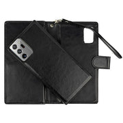 Handmade Detachable Bling Black Wallet Samsung Note 20 Ultra