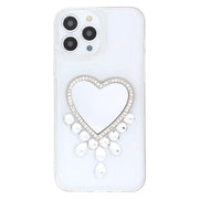 Bling Heart Mirror Clear Case Iphone 12/12 Pro
