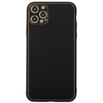 Leather Style Black Gold Case IPhone 14 Pro