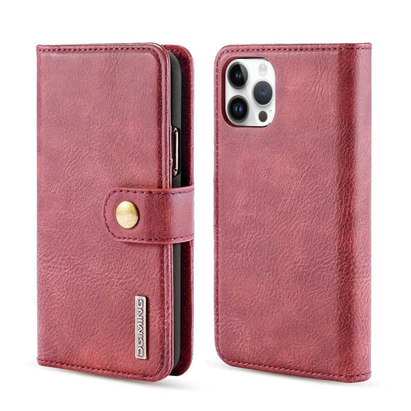 Detachable Ming Burgundy Wallet IPhone 14 Pro