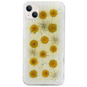 Real Flowers White Case Iphone 14 Plus