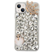 Handmade Bling Silver Fox Case IPhone 14 Plus