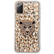 Handmade Cheetah Bling Gold Case Note 20
