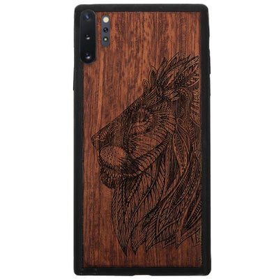 Lion Real Wood Case Samsung Note 10