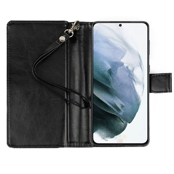 Detachable Black Wallet Samsung S22