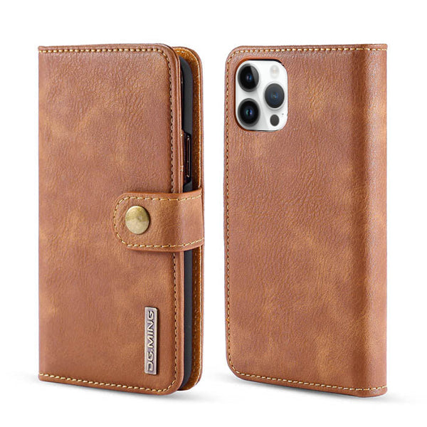 Detachable Ming Brown Wallet IPhone 14 Pro