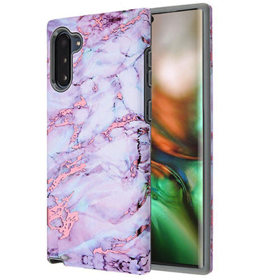 Marble Purple White Case Samsung Note 10