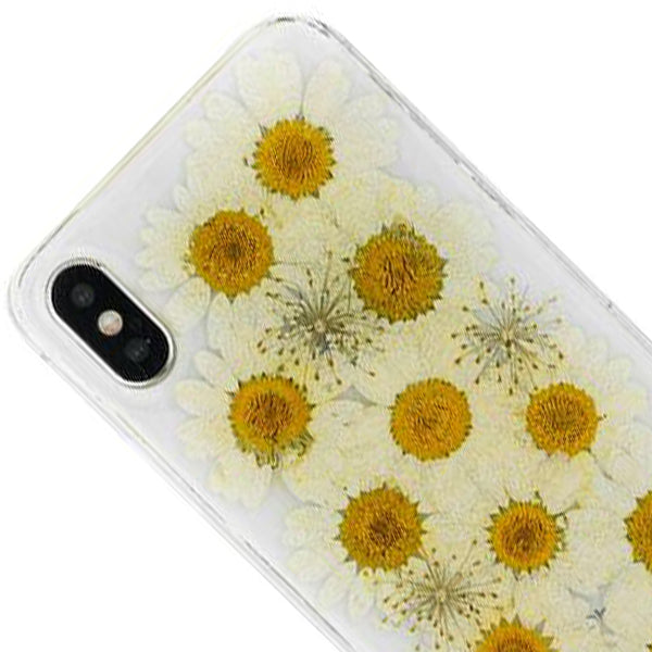 Real Flowers White Case Iphone XS MAX