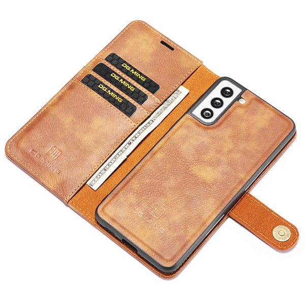 Detachable Ming Brown Wallet Samsung S22 Plus